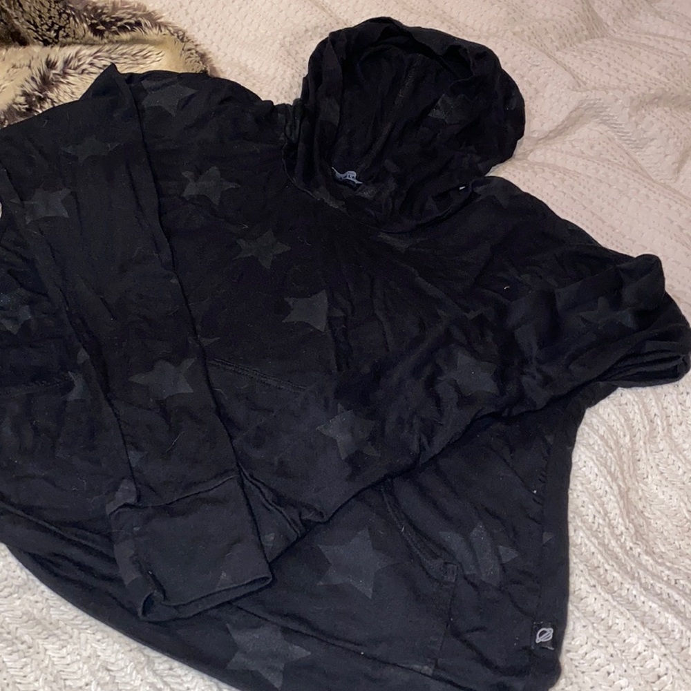 Terez star foiled cross-back hoodie